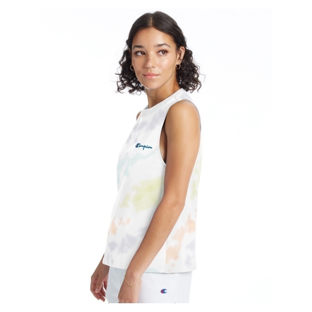 NWT Champion Boyfriend Muscle Cloud Tie Dye Tank - Picture 2 of 6